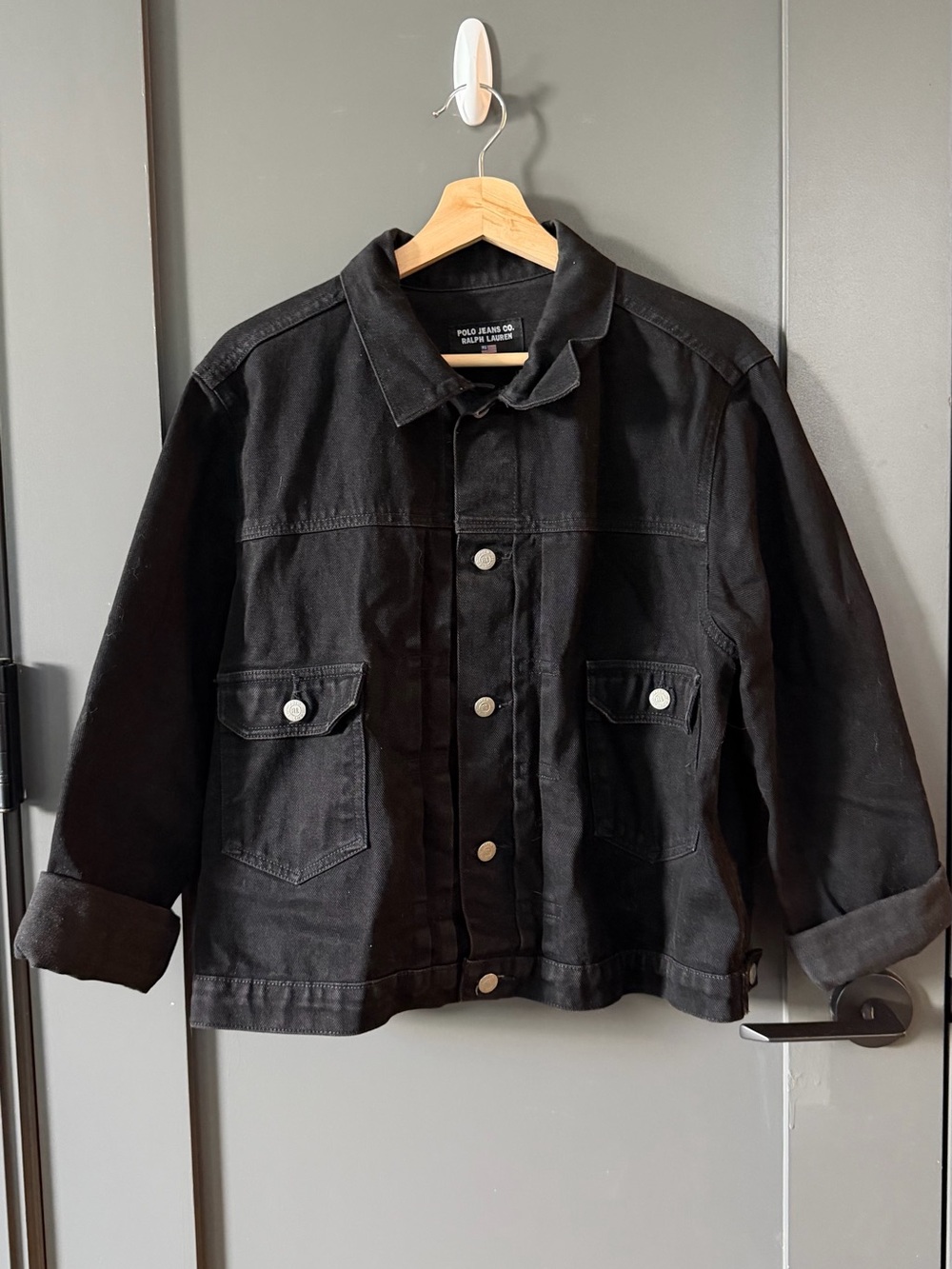 Polo Jeans Co by Ralph Lauren Women’s Black Denim Jacket